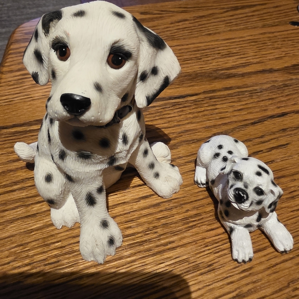 Two Dalmation Figures.  Large One Is From The Leonardo Collection (2001)